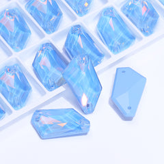 Light Sapphire AM De-Art Shape High Quality Glass Sew-on Rhinestones WholesaleRhinestone