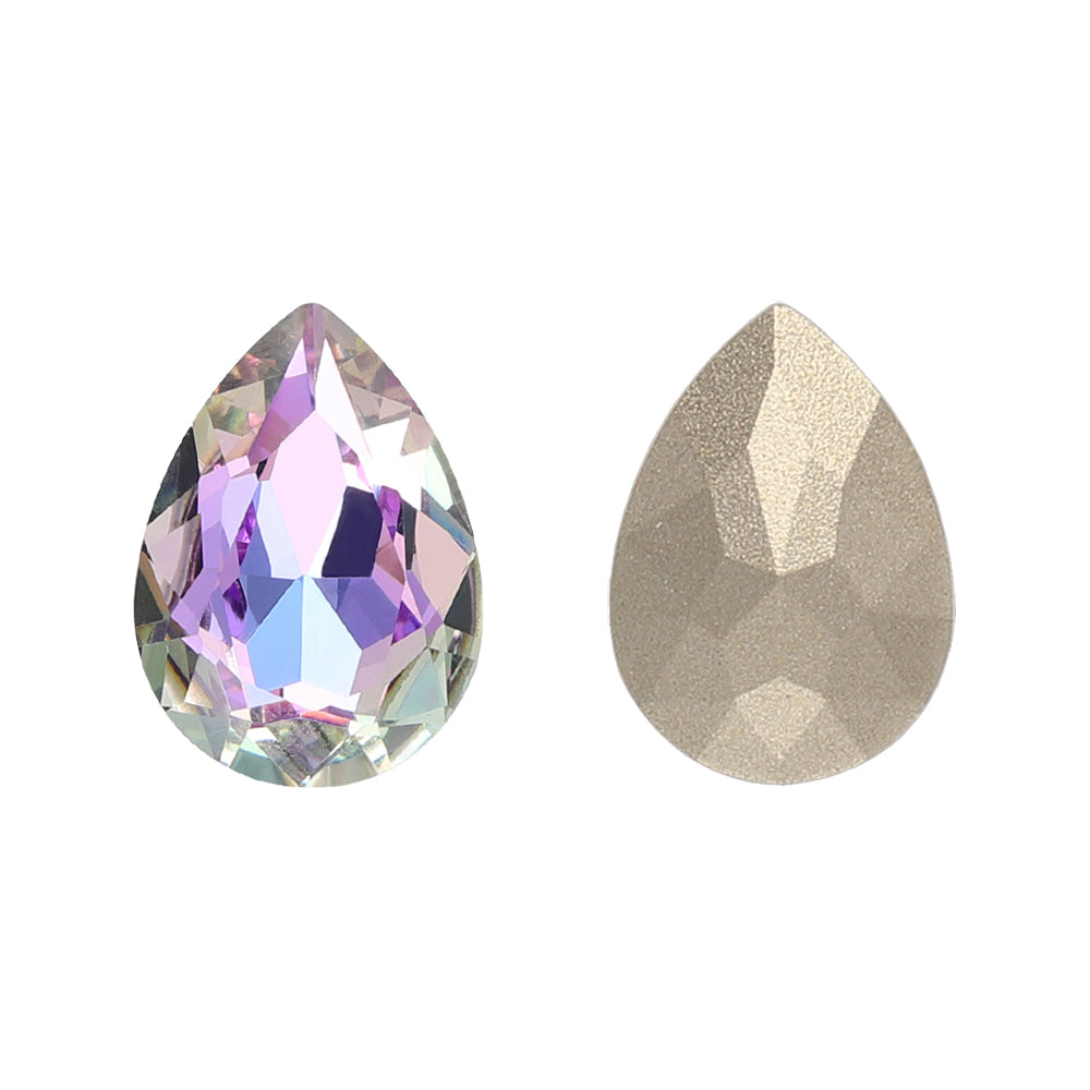 Vitrail Light Pear Shape High Quality Glass Pointed Back Fancy Rhinestones WholesaleRhinestone