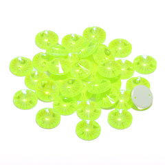 Electric Neon Jonquil Rivoli Shape High Quality Glass Sew-on Rhinestones WholesaleRhinestone