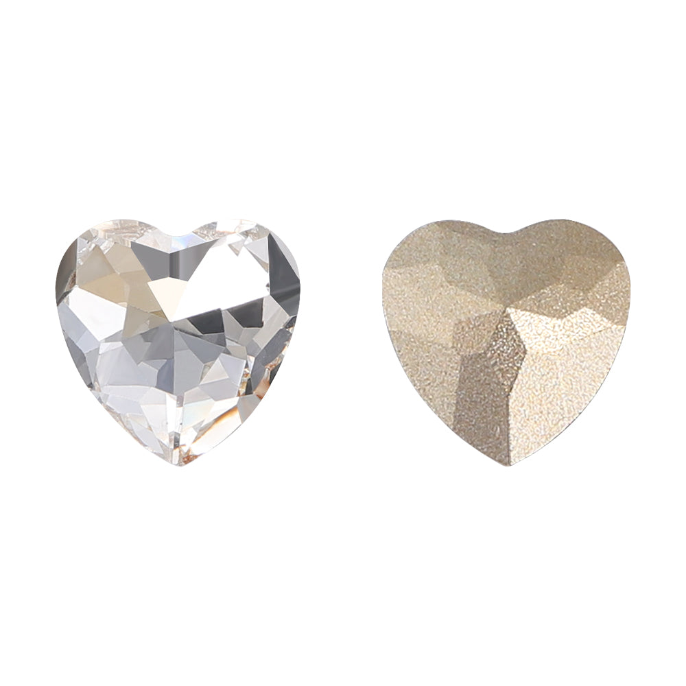 Crystal Heart Shape High Quality Glass Pointed Back Fancy Rhinestones WholesaleRhinestone