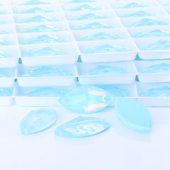Aquamarine AM Navette Shape High Quality Glass Sew-on Rhinestones WholesaleRhinestone