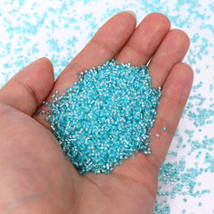Transparent Silver-lined Aquamarine Color Hight Quality Glass Cylinder Seed Beads 1.6 MM Size GY2001 WholesaleRhinestone