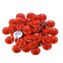 Rivoli Light Siam Resin Sew-on Rhinestones For Dance Costume WholesaleRhinestone