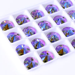 Black Diamond Shimmer Rivoli Shape High Quality Glass Sew-on Rhinestones WholesaleRhinestone