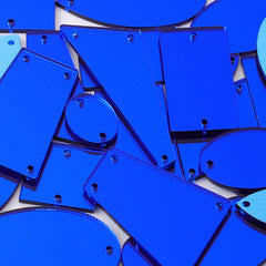 Sapphire Mixed Shapes Acrylic Sew-on Mirror For Dance Costume WholesaleRhinestone