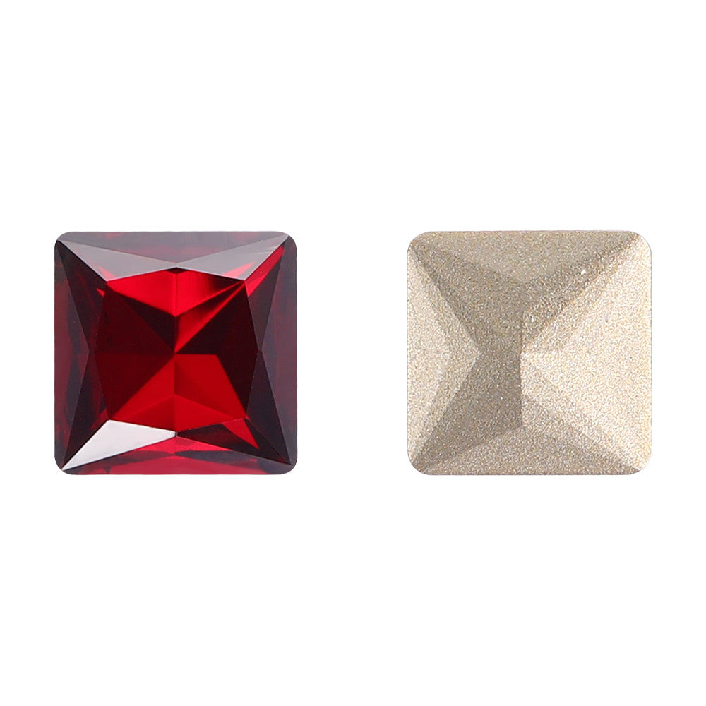 Siam Princess Square Shape High Quality Glass Pointed Back Fancy Rhinestones WholesaleRhinestone