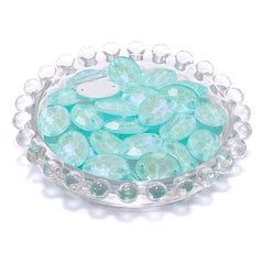 Electric Neon Light Azore Oval Shape High Quality Glass Sew-on Rhinestones WholesaleRhinestone