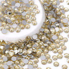 Star Light Yellow Glass FlatBack Rhinestones Silver Back WholesaleRhinestone