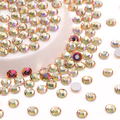 Cherry Blossom Pink Glass FlatBack Rhinestones Silver Back WholesaleRhinestone