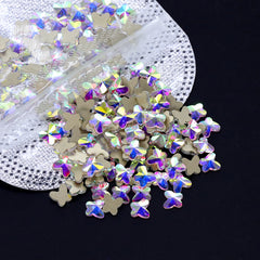 Butterfly Shape Crystal AB Flat Back Fancy Rhinestones WholesaleRhinestone