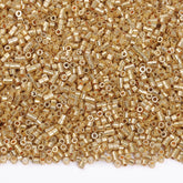 Metallic Yellow Luster Color Hight Quality Glass Cylinder Seed Beads 1.6 MM Size JS3010 WholesaleRhinestone