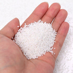 Opaque White Rainbow Color Hight Quality Glass Cylinder Seed Beads 1.6 MM Size BS1006 WholesaleRhinestone