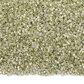 Metallic Chartreuse Luster Color Hight Quality Glass Cylinder Seed Beads 1.6 MM Size JS3009 WholesaleRhinestone
