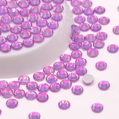 Crystal Lavender Purple Glass FlatBack Rhinestones Silver Back WholesaleRhinestone