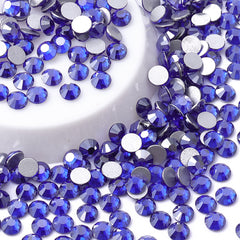 Star Sapphire Glass FlatBack Rhinestones Silver Back WholesaleRhinestone