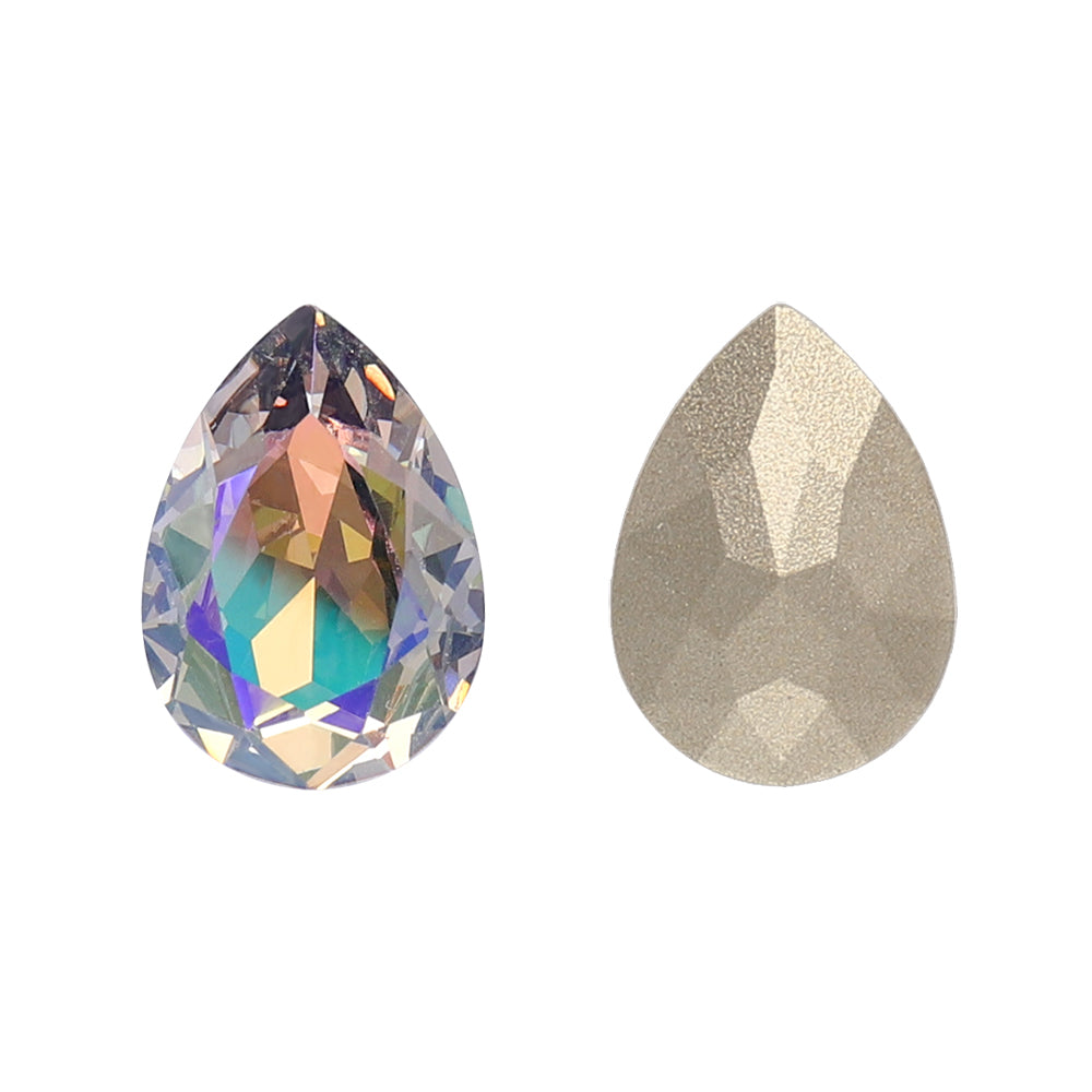 Ghost Light Pear Shape High Quality Glass Pointed Back Fancy Rhinestones WholesaleRhinestone