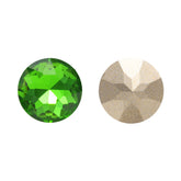 Fern Green Gemstone Flower Shape High Quality Glass Pointed Back Fancy Rhinestones WholesaleRhinestone