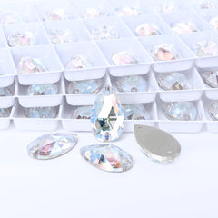 Crystal Transmission Drop Shape High Quality Glass Sew-on Rhinestones WholesaleRhinestone