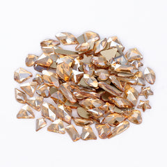 Mixed Shapes Golden Shadow Flat Back Fancy Rhinestones For Nail Art WholesaleRhinestone