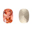 Light Peach Cushion Shape High Quality Glass Pointed Back Fancy Rhinestones WholesaleRhinestone