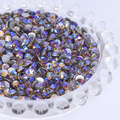 Purple Topaz Light Glass Flat Back Rhinestones Silver Back WholesaleRhinestone