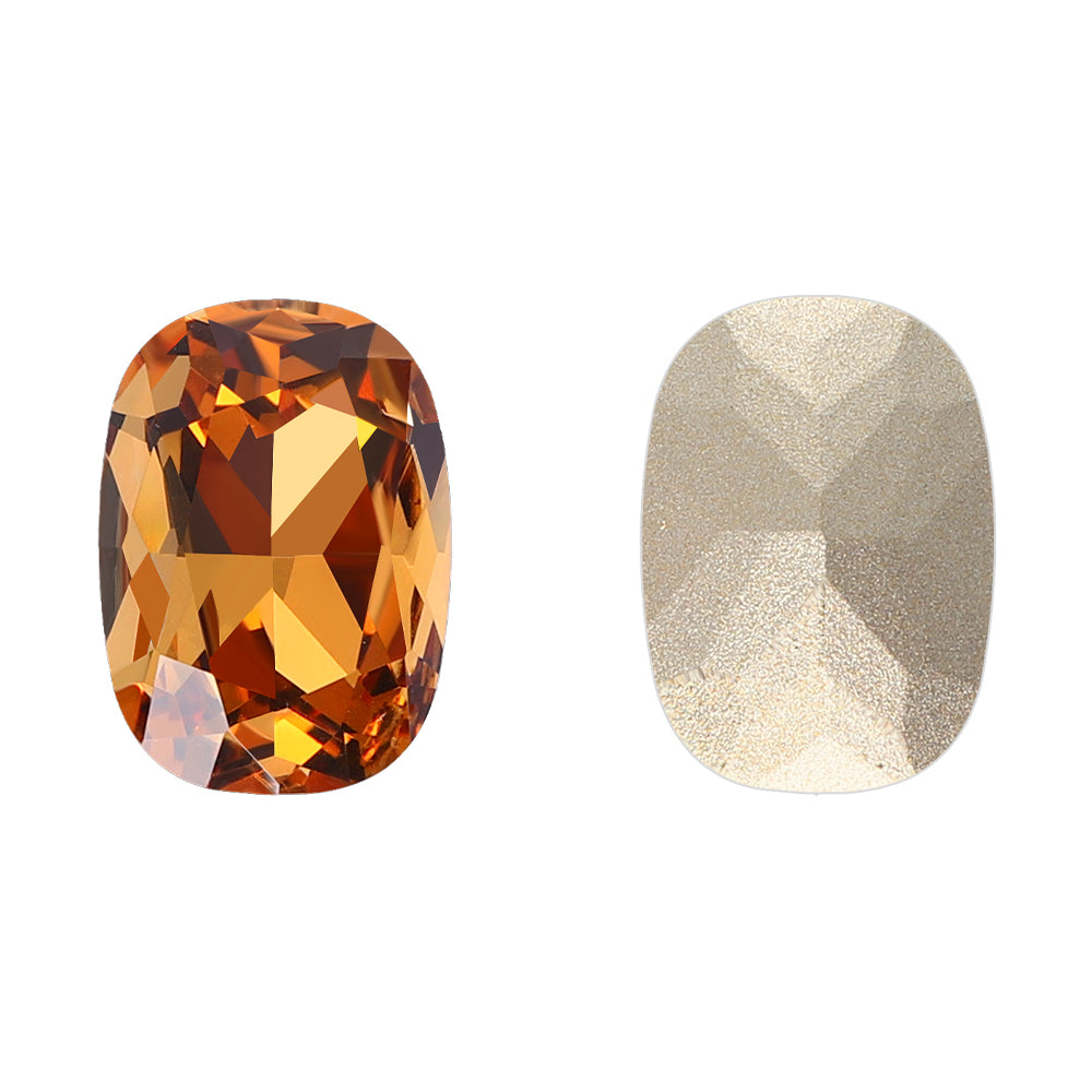 Light Smoked Topaz Cushion Shape High Quality Glass Pointed Back Fancy Rhinestones WholesaleRhinestone