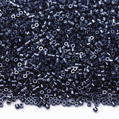 Metallic Dark Blue Luster Color Hight Quality Glass Cylinder Seed Beads 1.6 MM Size JS3003 WholesaleRhinestone