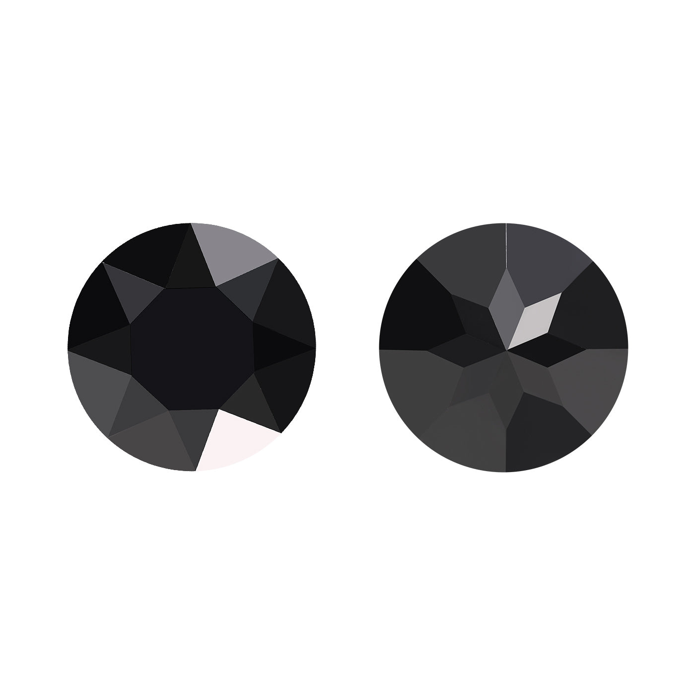 Jet Gemstone Flower Shape High Quality Glass Pointed Back Fancy Rhinestones WholesaleRhinestone