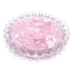 Electric Neon Light Rose Oval Shape High Quality Glass Sew-on Rhinestones WholesaleRhinestone
