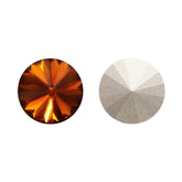 Tangerine Rivoli Shape High Quality Glass Pointed Back Fancy Rhinestones WholesaleRhinestone