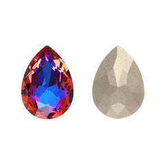Violet Blue Pear Shape High Quality Glass Pointed Back Fancy Rhinestones WholesaleRhinestone