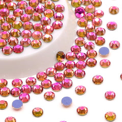 Mirage Gold Rose Glass HotFix Rhinestones WholesaleRhinestone