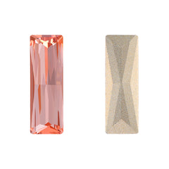 Light Peach Princess Baguette Shape High Quality Glass Pointed Back Fancy Rhinestones WholesaleRhinestone