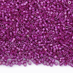 Metallic Fuchsia Luster Color Hight Quality Glass Cylinder Seed Beads 1.6 MM Size JS3015 WholesaleRhinestone