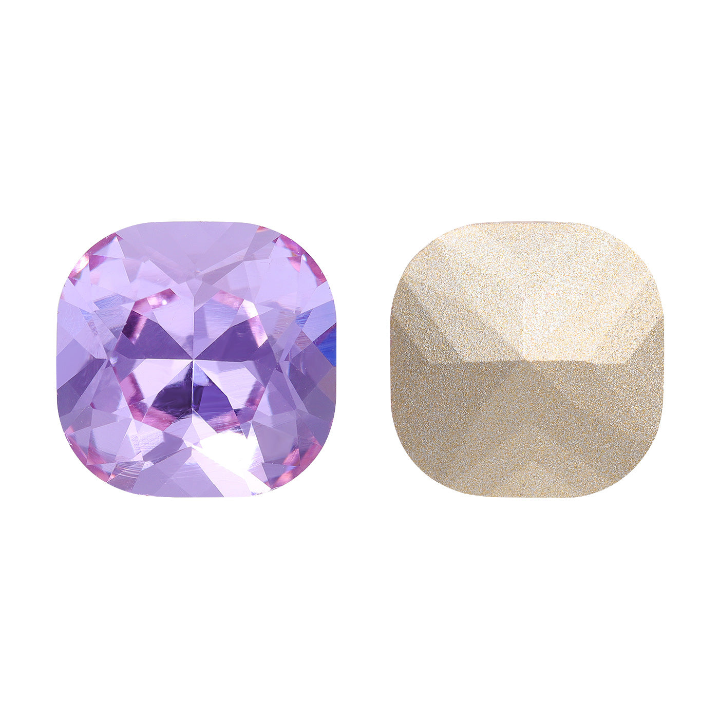 Violet Cushion Square Shape High Quality Glass Pointed Back Fancy Rhinestones WholesaleRhinestone