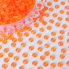 Mocha Neon Lt Orange Glass Flat Back Rhinestones WholesaleRhinestone