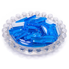 Electric Neon Blue Cosmic Baguette Shape High Quality Glass Sew-on Rhinestones WholesaleRhinestone