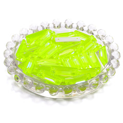 Electric Neon Jonquil Cosmic Baguette Shape High Quality Glass Sew-on Rhinestones WholesaleRhinestone