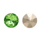 Peridot Gemstone Flower Shape High Quality Glass Pointed Back Fancy Rhinestones WholesaleRhinestone