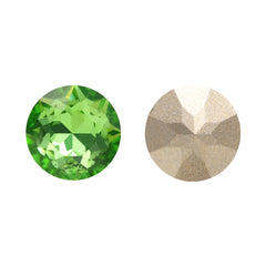 Peridot Gemstone Flower Shape High Quality Glass Pointed Back Fancy Rhinestones WholesaleRhinestone