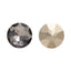 Black Diamond Gemstone Flower Shape High Quality Glass Pointed Back Fancy Rhinestones WholesaleRhinestone