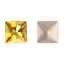 Light Topaz Princess Square Shape High Quality Glass Pointed Back Fancy Rhinestones WholesaleRhinestone