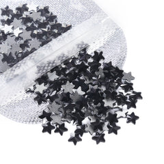 Star Shape Black Flat Back Fancy Rhinestones
