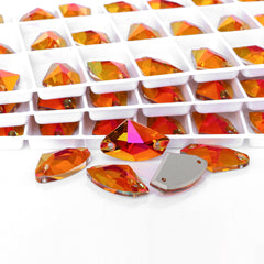 Astral Pink Galactic Shape High Quality Glass Sew-on Rhinestones WholesaleRhinestone