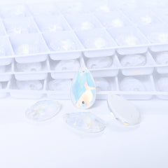 Crystal AM Drop Shape High Quality Glass Sew-on Rhinestones WholesaleRhinestone