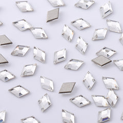 Rhombus Shape Multi Colors Small Size Glass Beveled Flat Back Fancy Rhinestones For Nail Art WholesaleRhinestone