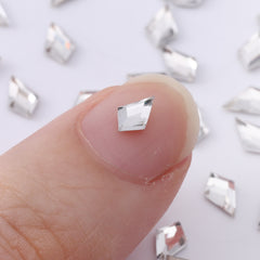 Arrow Shape Multi Colors Small Size Glass Beveled Flat Back Fancy Rhinestones For Nail Art WholesaleRhinestone