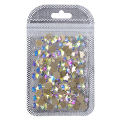 Edelweiss -vorm Crystal AB Flat Back Fancy Strijntonen
