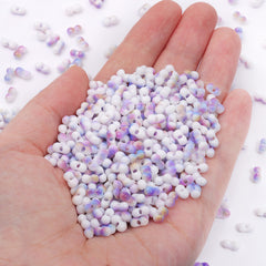 RNB009 Rainbow Effect Peanut Beads Shape Glass Seed Beads WholesaleRhinestone