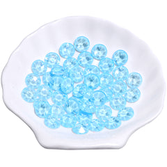 Electric Neon Aquamarine XIRIUS Round Shape High Quality Glass Sew-on Rhinestones WholesaleRhinestone